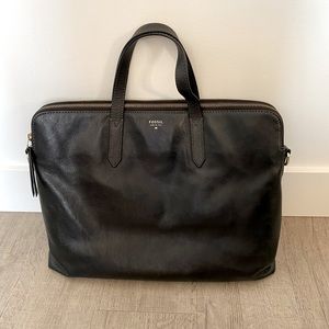 Black fossil laptop/work bag